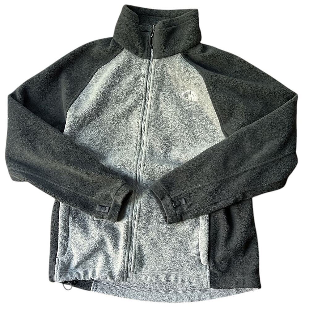 The North Face Gray Fleece Full Zip Jacket Men's Medium